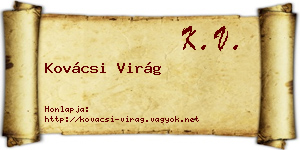 Kovácsi Virág névjegykártya